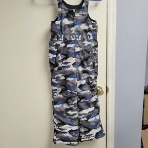 Eddie Bauer Kids Camo Overalls - Gray and Blue